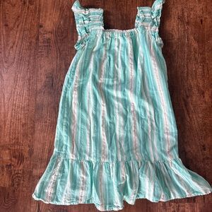GAP Toddler Striped Mint & White Sundress